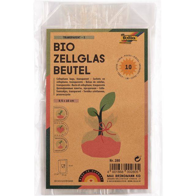 FOLIA - Zellglasbeutel 9.5 x 16.0 cm transparent-0