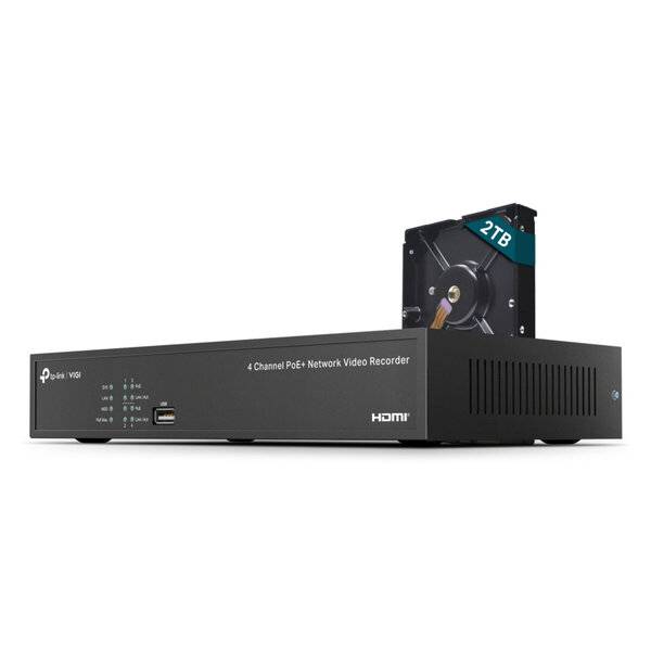 TP-LINK VIGI NVR1004H-4P 4 Channel PoE+ Netzwerkkamera 8 MP