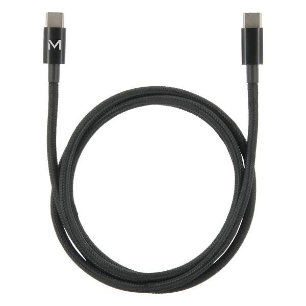 Mobilis Cable USB C / USB C - 1m - 100W - Black