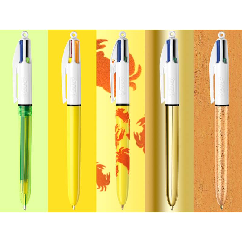BIC Druckkugelschreiber 4 Colours, Collector Box, 15er Set-0