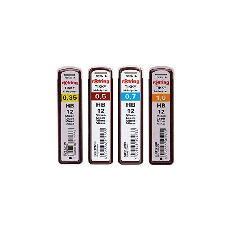 rotring Druckbleistift-Minen Tikky 0,7 mm, Härtegrad: HB-0