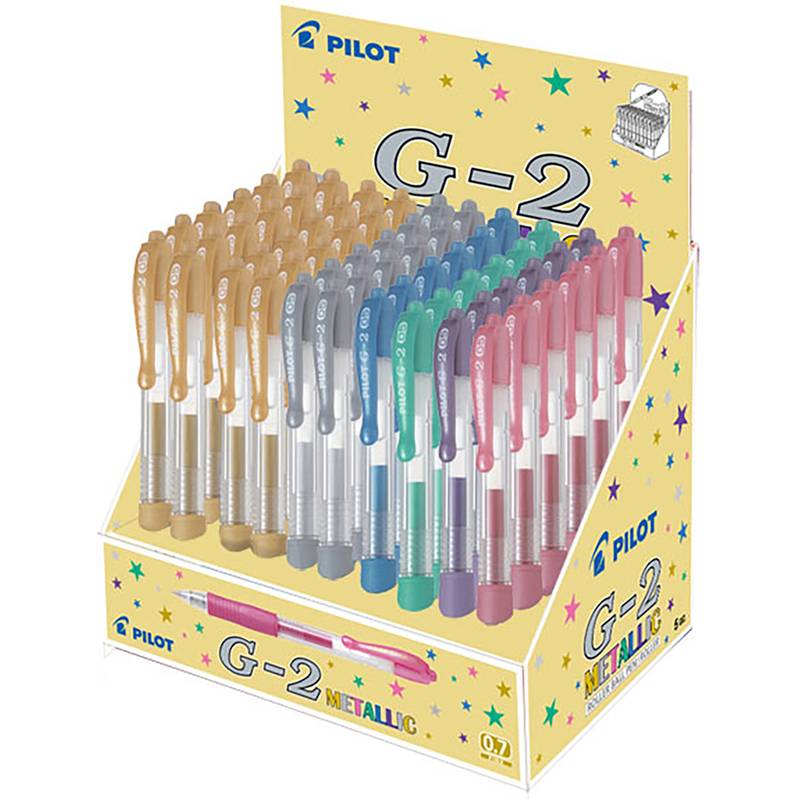 PILOT Gelschreiber G2 07 METALLIC, 60er Display-0