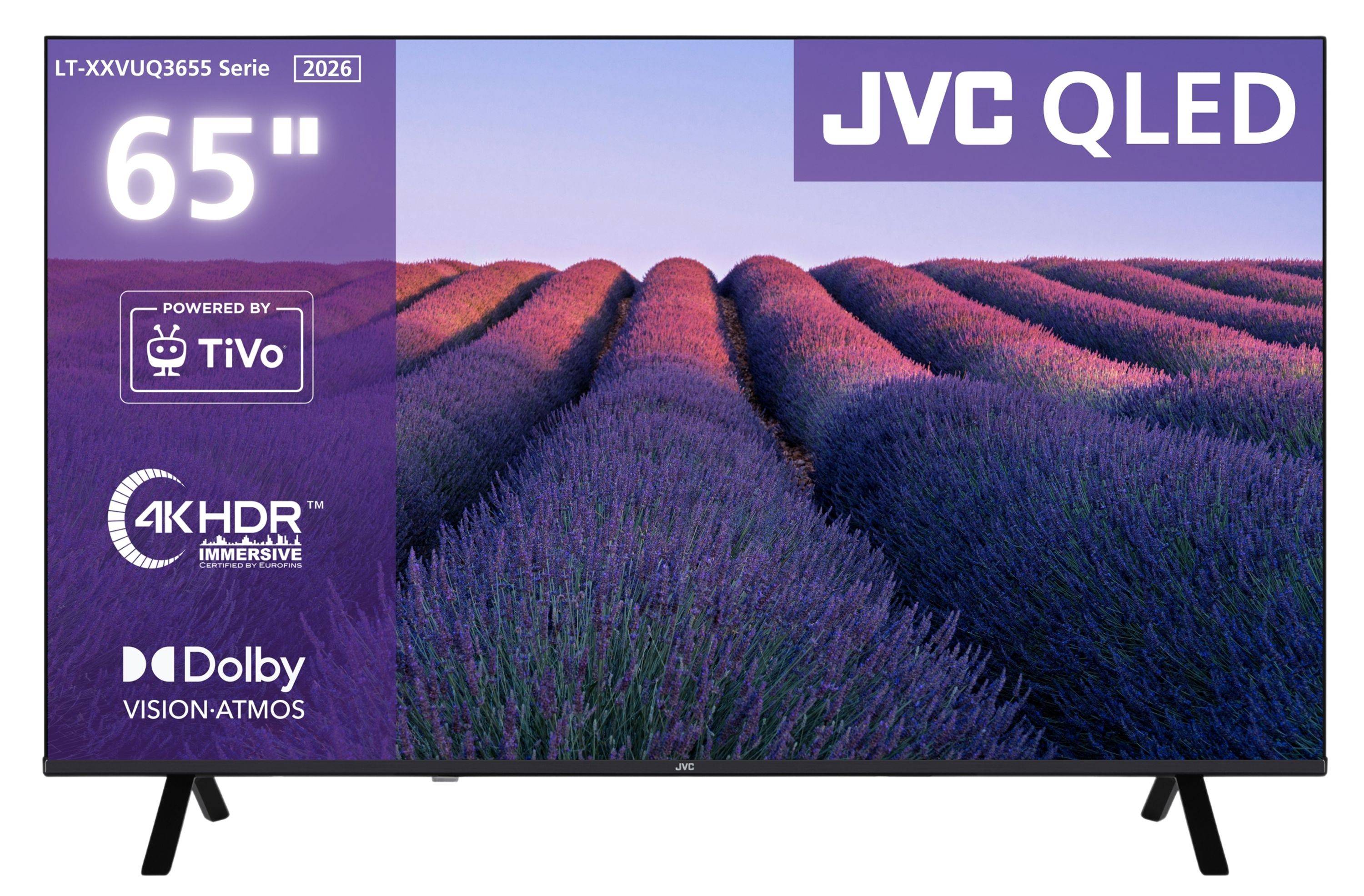 JVC LT-65VUQ3655 QLED Fernseher 65 Zoll Smart TV 4K UHD Dolby Vision HDR und Dolby Atmos (2026)-0