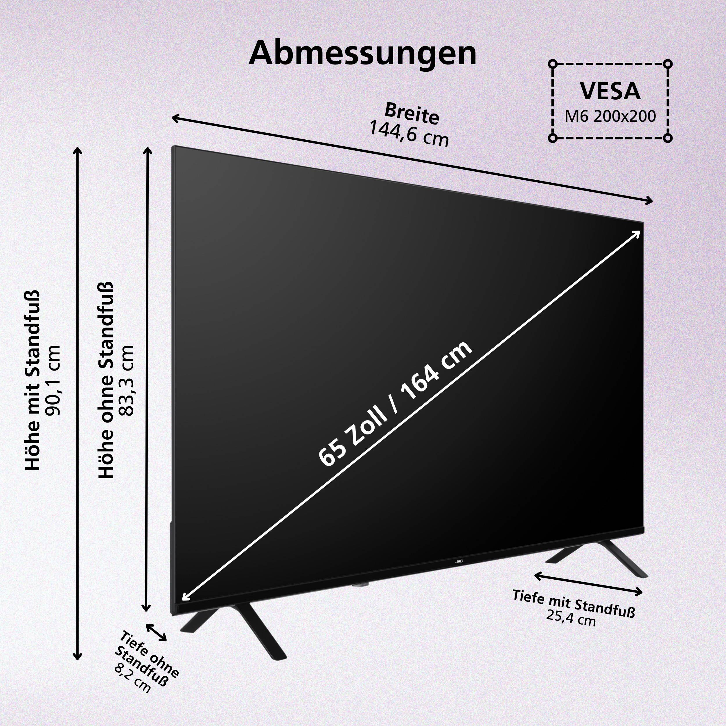 JVC LT-65VUQ3655 QLED Fernseher 65 Zoll Smart TV 4K UHD Dolby Vision HDR und Dolby Atmos (2026)-2