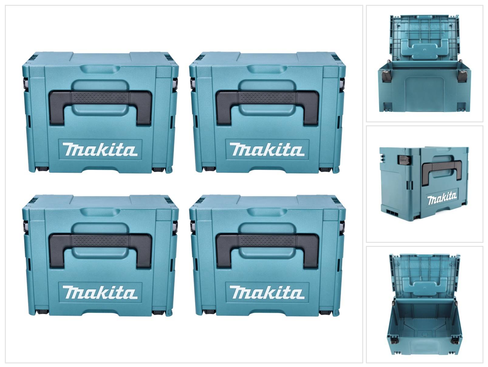 Makita MAKPAC Gr. 3 Kunststoffkoffer 395 x 295 x 215 mm 4 Stk. ( 4x 821551-8 )-0