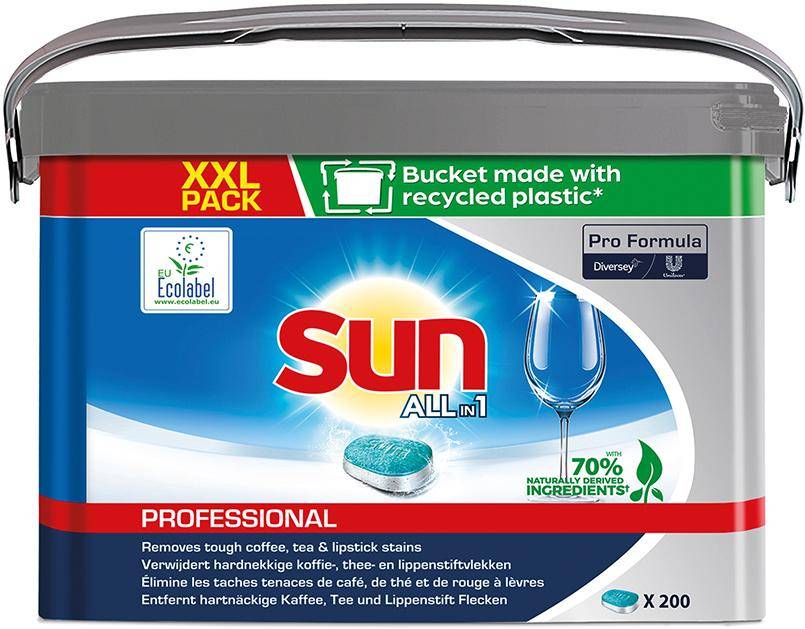 DIVERSEY SUN ProfessionalAll-in-1 Tabs 200 Stück-0