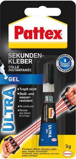 PATTEX Sekunden Alleskleber Ultra Gel 3g-0