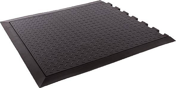 VR TRADE Puzzlematte Endstück 13mm stark 710x780mm SBR/NR-0