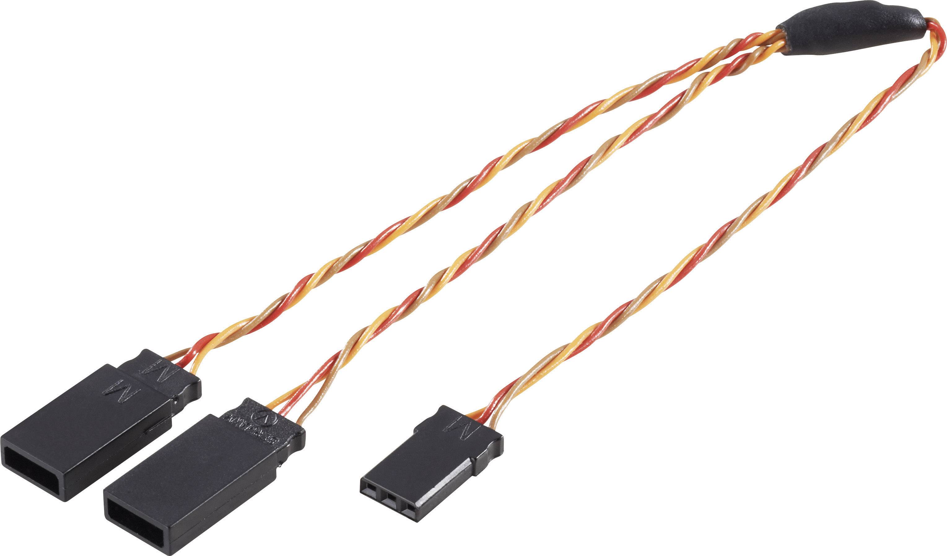 Modelcraft Servo Y-Kabel [2x JR-Stecker - 1x JR-Buchse] 0.50 mm²-0
