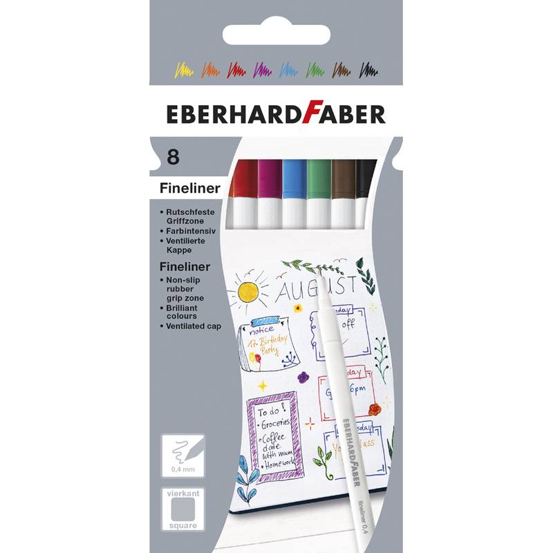 EBERHARD FABER Fineliner, 8er Kartonetui-0