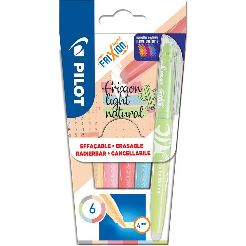PILOT Textmarker FRIXION light Natural, 6er Etui-0