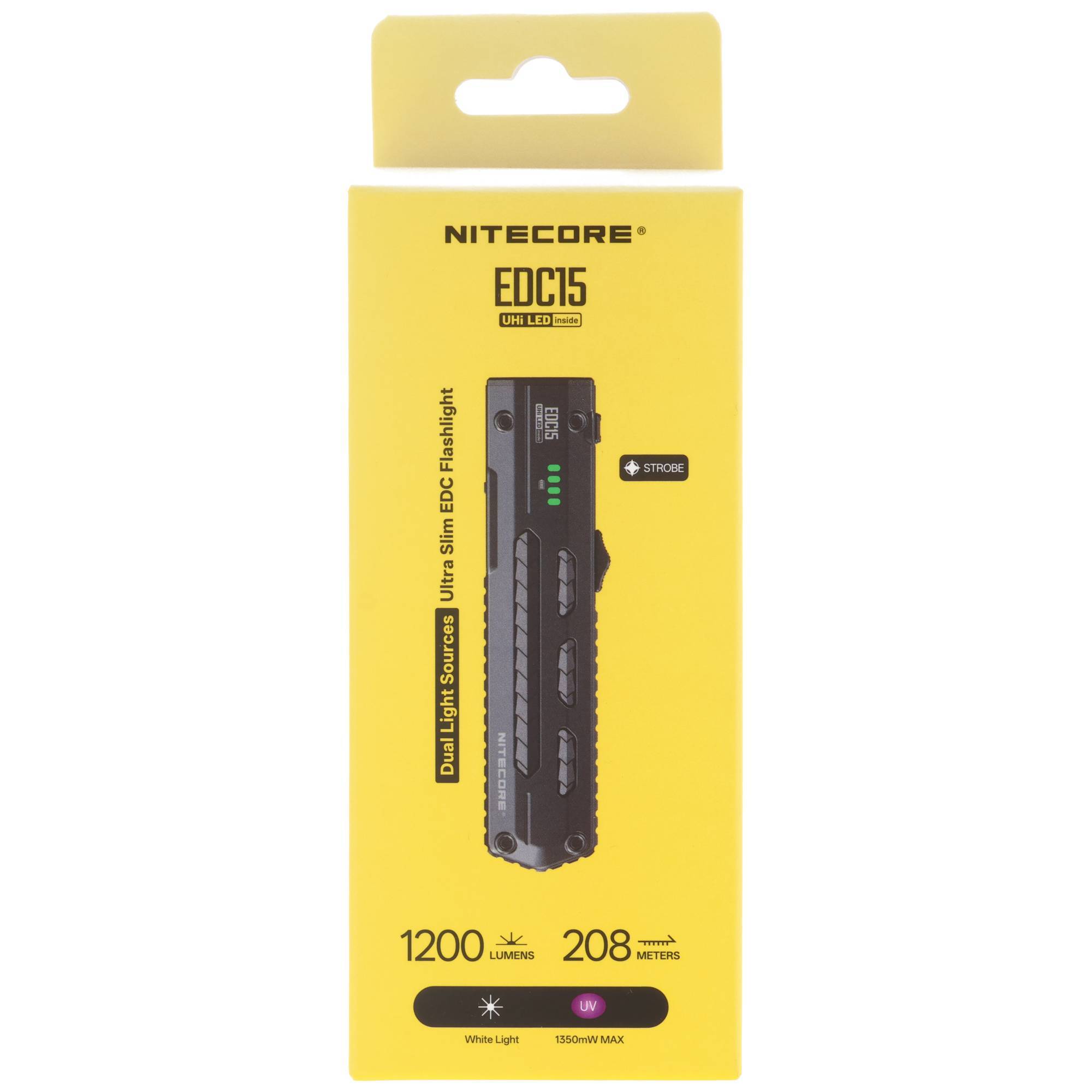 Nitecore EDC15 - 1200 Lumen + UV-0