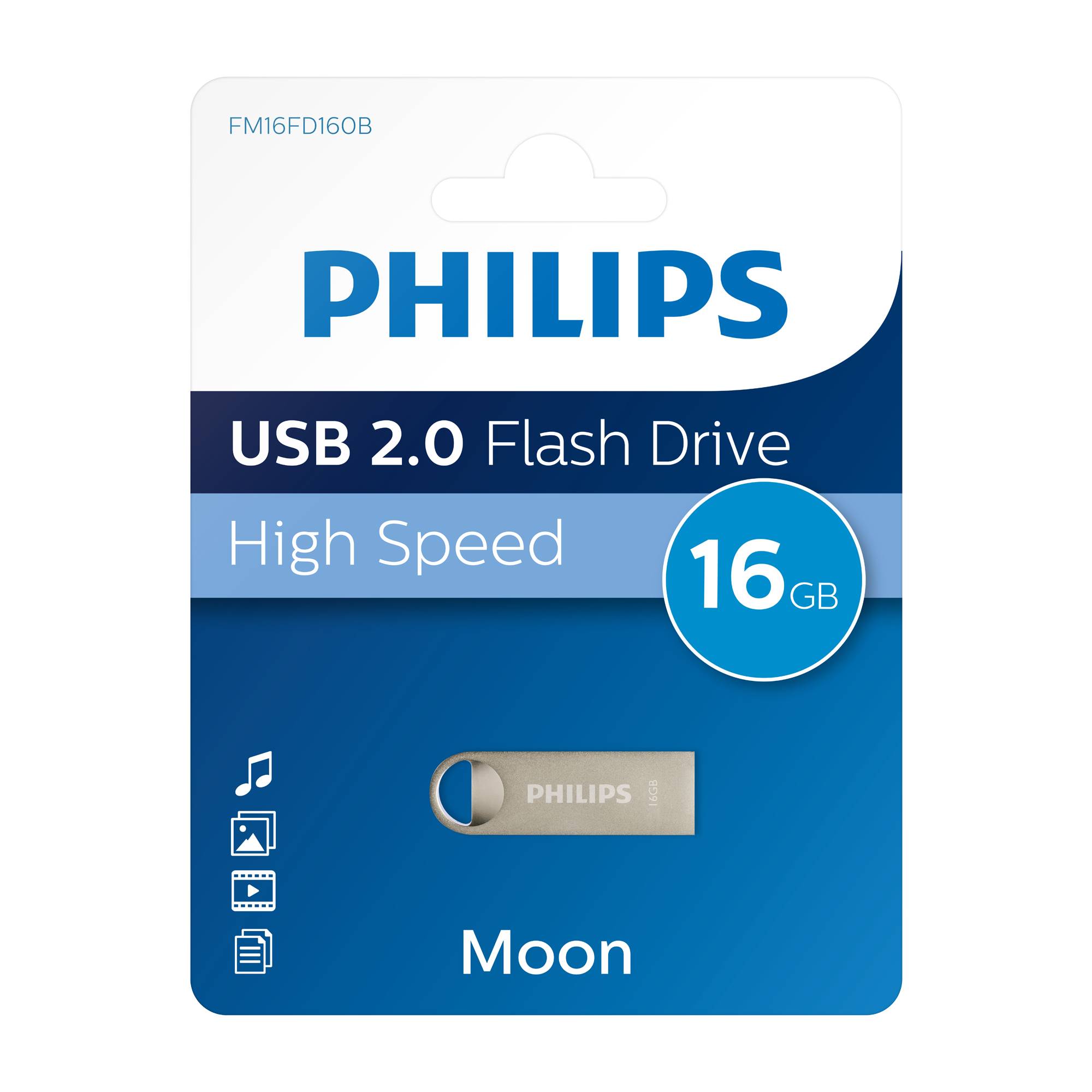 Philips FM16FD160B Moon edition 2.0 USB-Flash-Laufwerk 16 GB USB-4