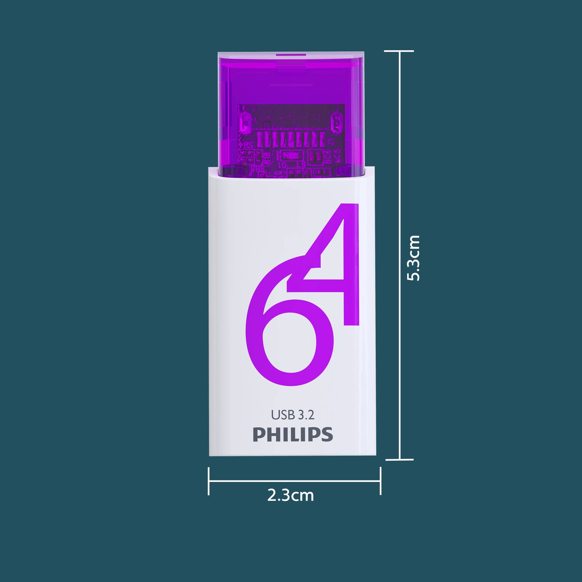PHILIPS - USB 3.2 64GB Click Series Gen 1 USB-C - USB-Stick - 64 GB - USB-Stick - 64 GB-2