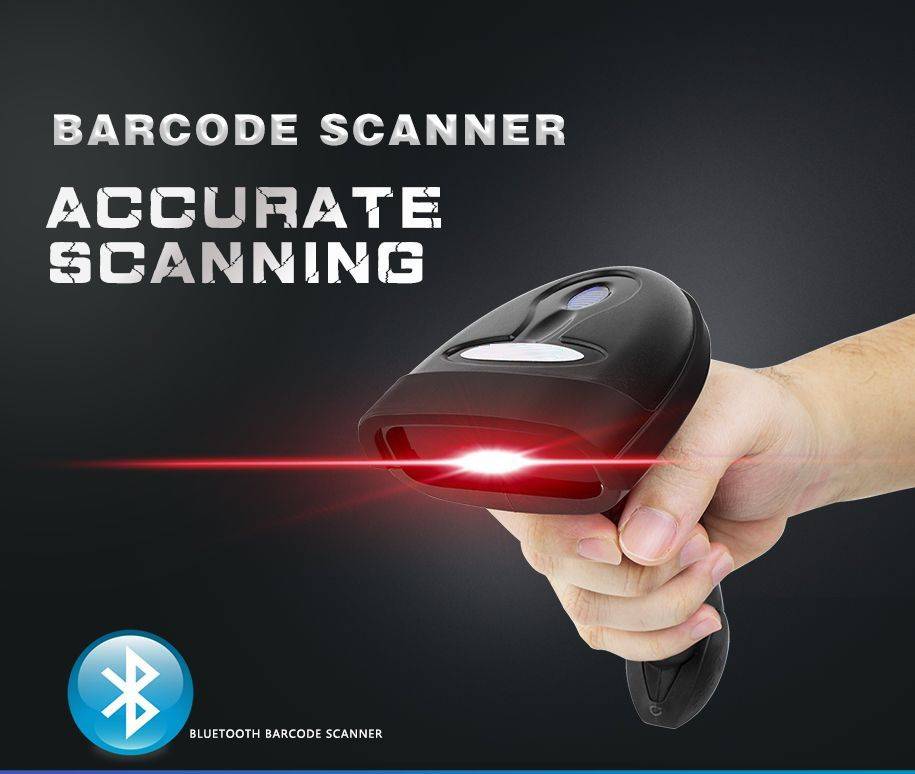 ALLNET Barcodescanner ALL-SC1228B 2D wireless kabellos inkl. BT - - ausdauernder-1