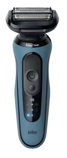 Braun Series 5 52-A1000s, Folienschaber, Blau, Tasten, Batterie, Integrierte Batterie, 50 min-0