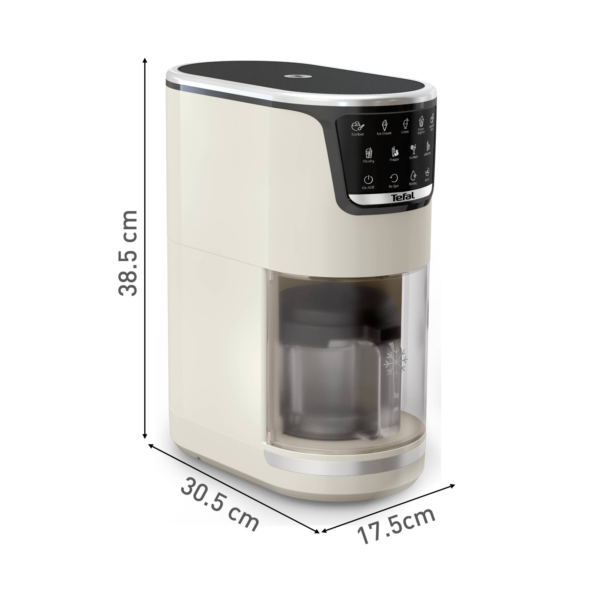 Tefal Dolci IG602AE0 Eismaschine Traditionelle Eismaschine 1,4 l Weiß-1