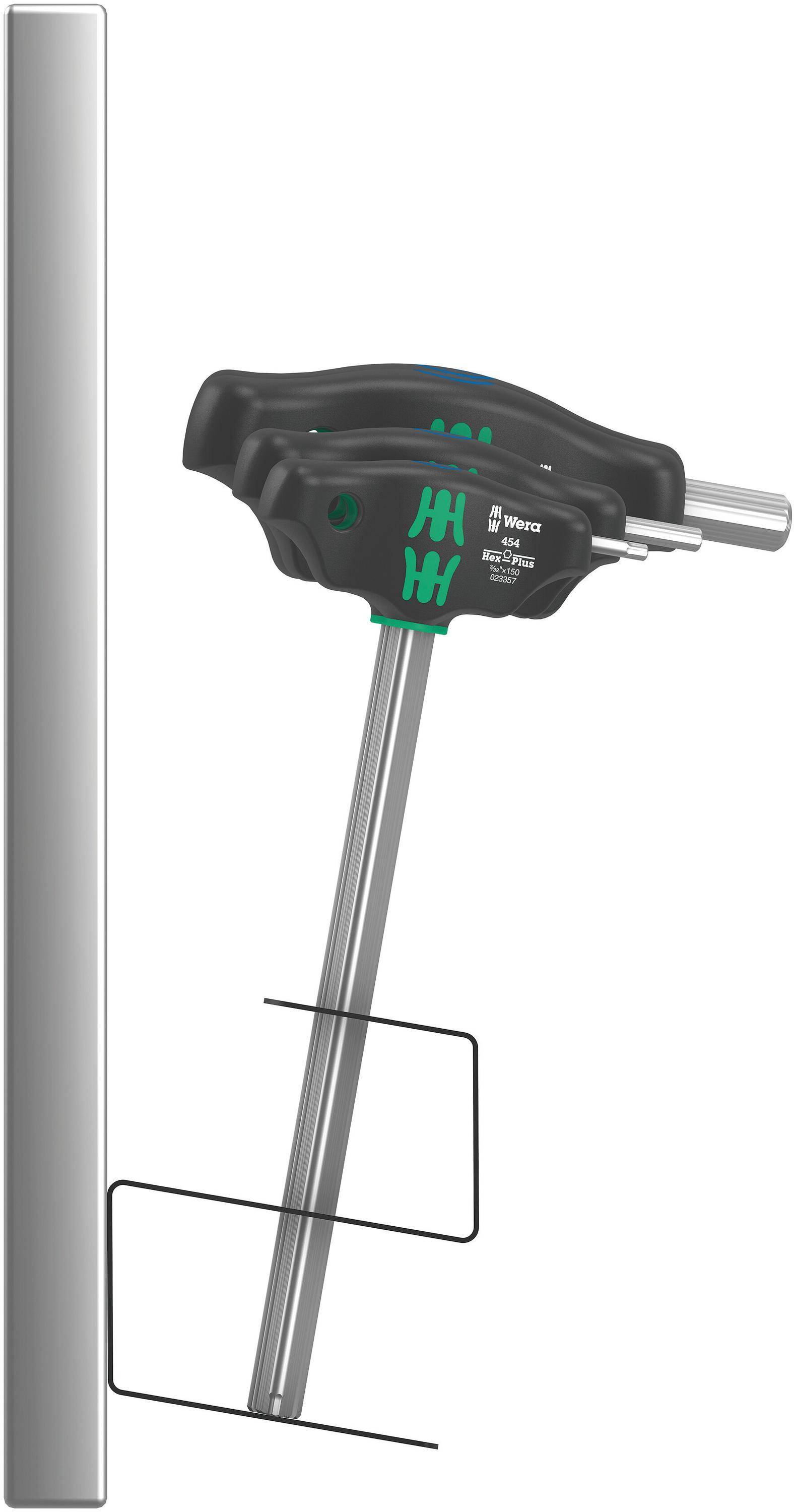Wera 454/10 HF Set Imperial 2 Schraubendrehersatz Quergriff-Schraubendreher Hex-Plus mit Haltefunktion, zöllig-2