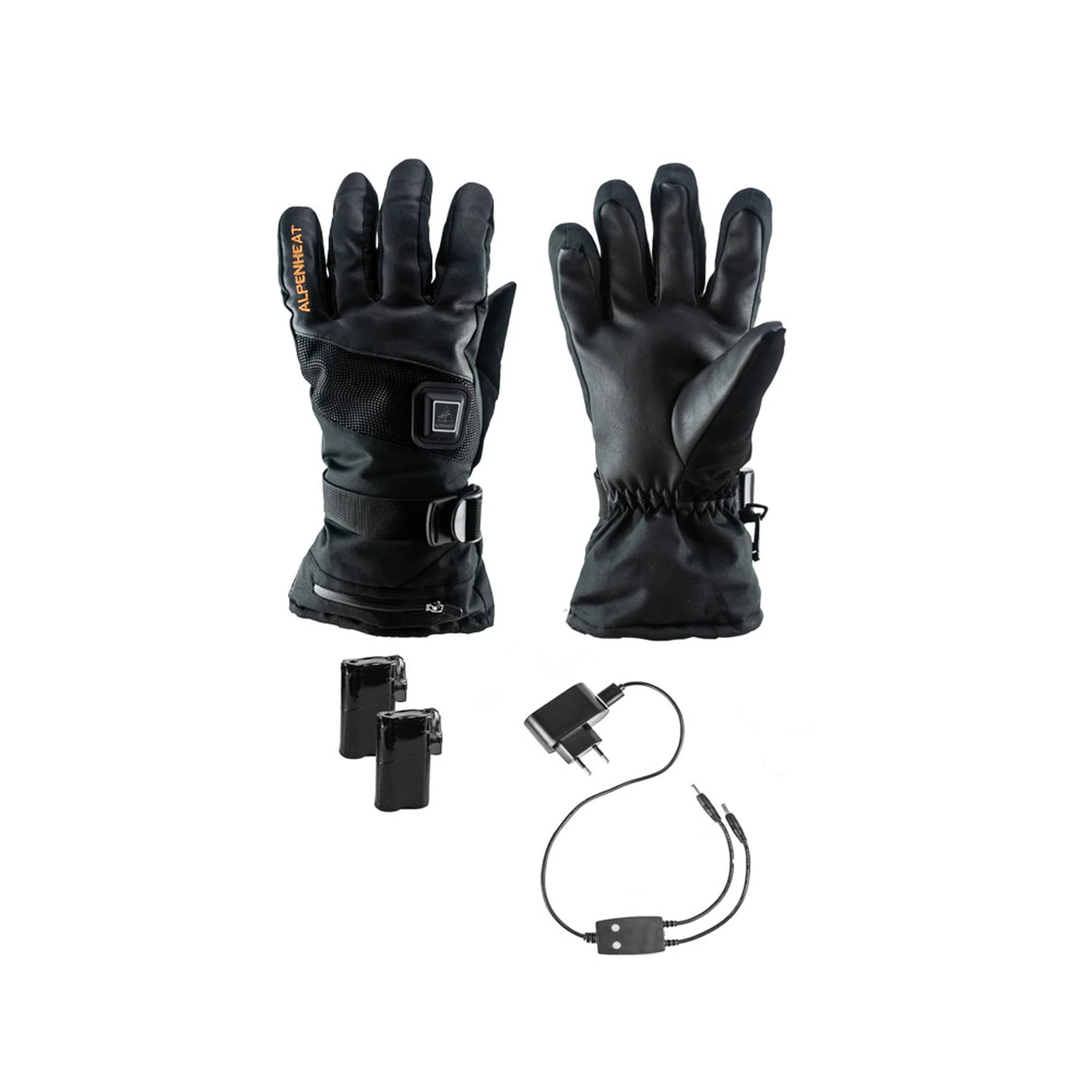 Alpenheat Beheizte Ski-Handschuhe "Fire-Ski", Größe XL, 3 Heizstufen, 2,5–8,5h Heizdauer, mit Akku, schwarz, 1 Stk.-0