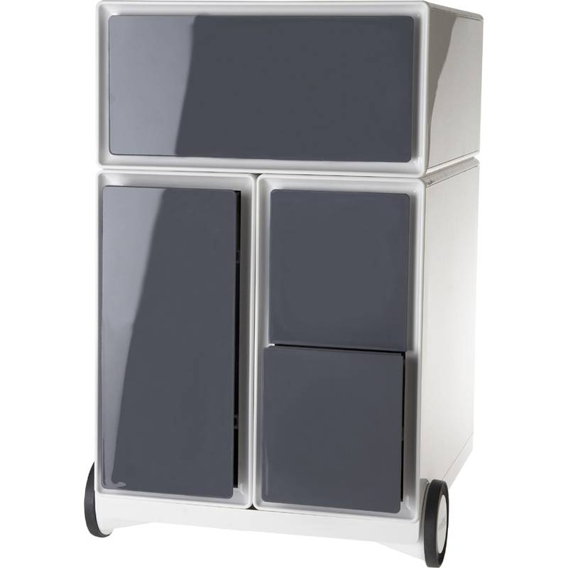 PAPERFLOW Rollcontainer easyBox, 1 Schub, weiß / anthrazit-0