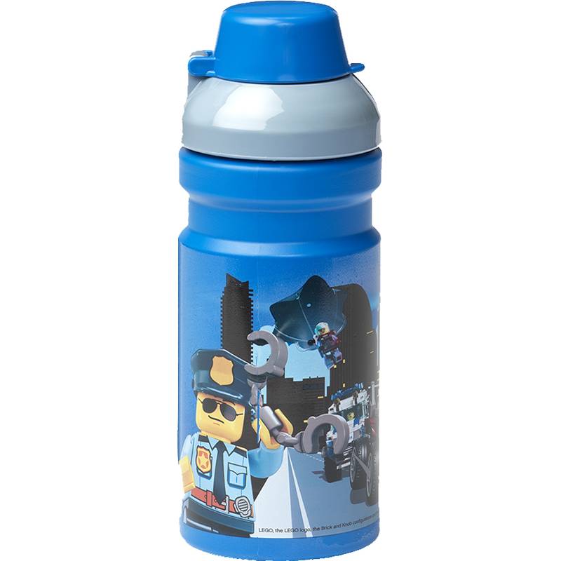 LEGO Trinkflasche CITY, 390 ml, blau-0