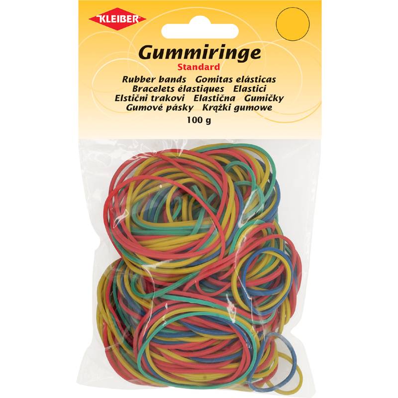 KLEIBER Gummiringe, farbig sortiert, Größen-Mix-0