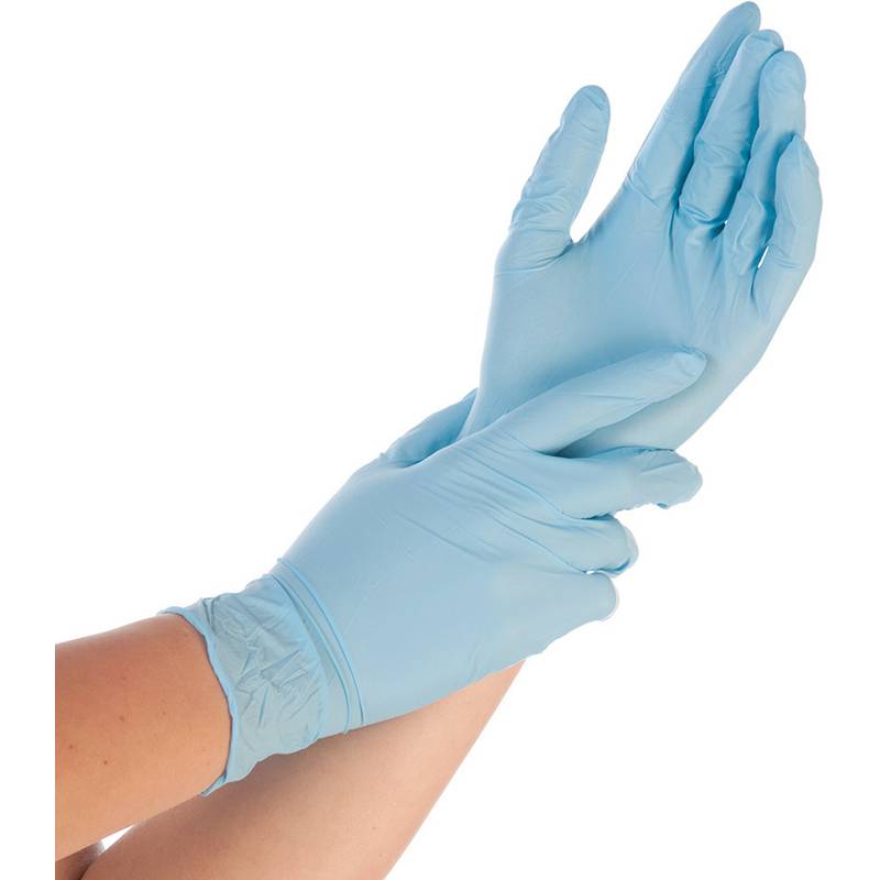 HYGOSTAR Nitril-Handschuh Extra Safe, XL, blau, puderfrei-0