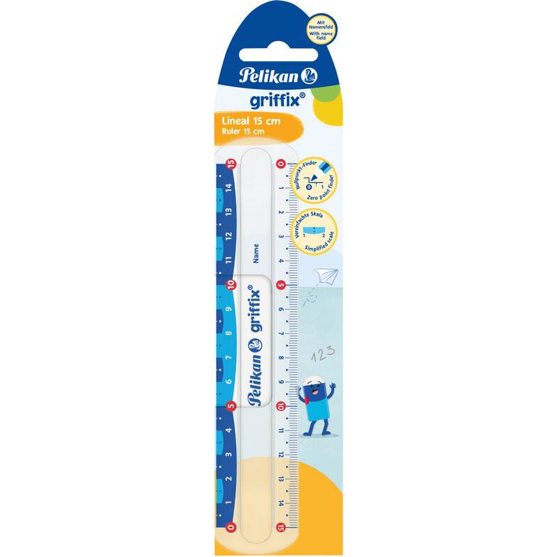 Pelikan griffix Lineal, 150 mm, transparent / blau-0