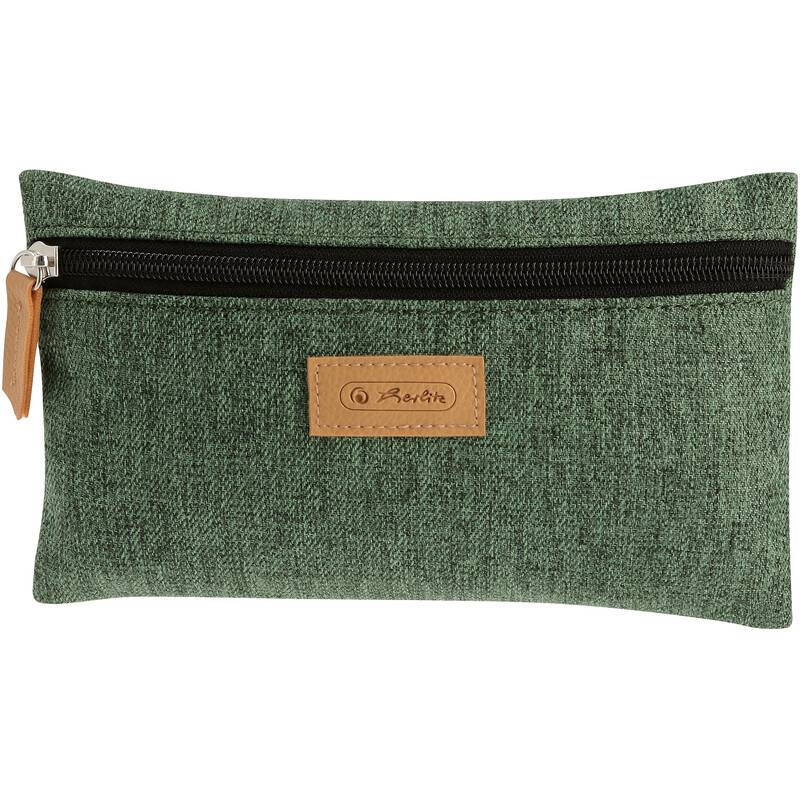 herlitz Schlamper-Etui flach GREENline, grün meliert-0