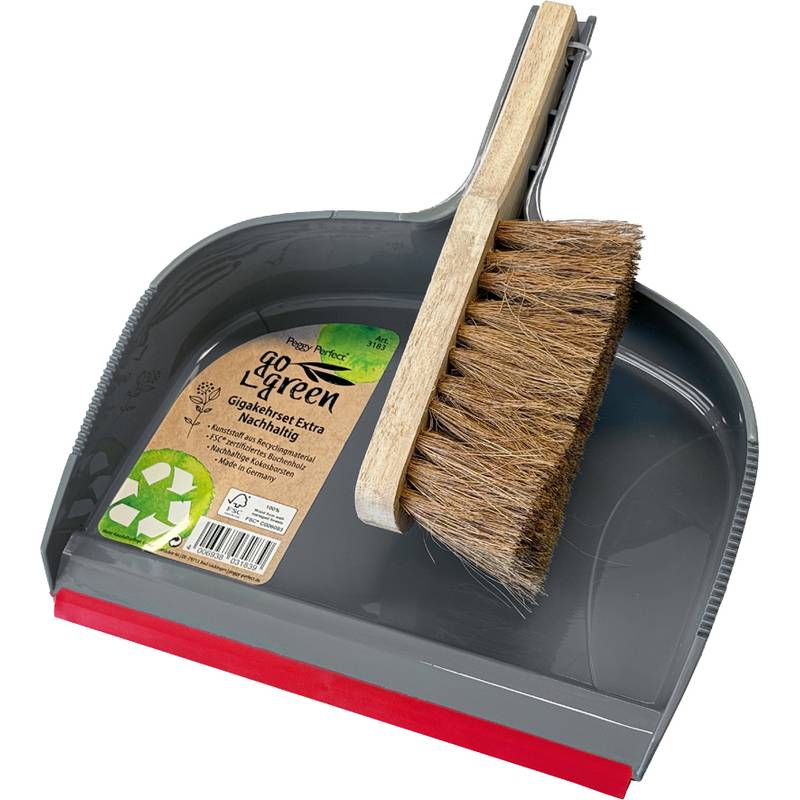 Peggy Perfect Kehrgarnitur mit Lippe, Kunststoff, grau-0