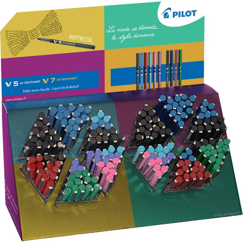 PILOT Tintenroller Hi-Tecpoint V5/V7, 180er Display-0