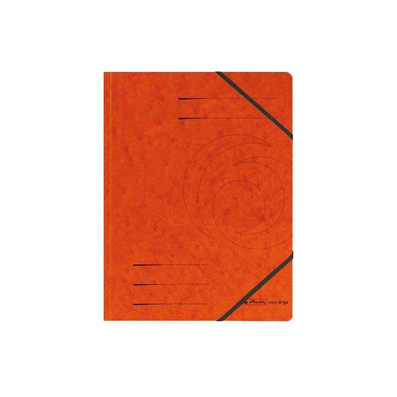herlitz Eckspannermappe easyorga, A4, Karton, orange