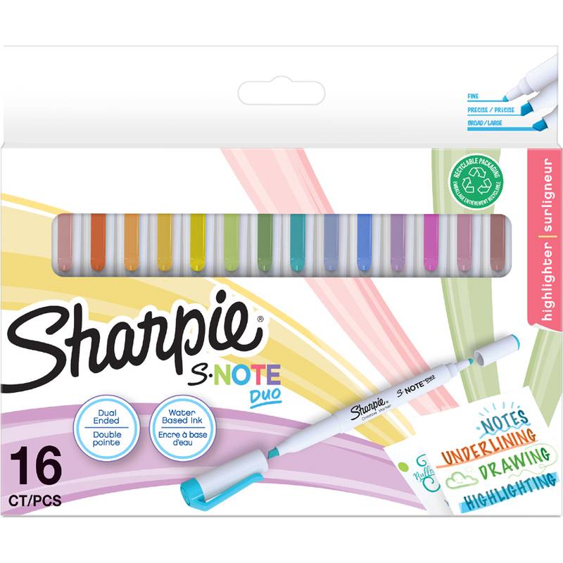 Sharpie Kreativ-Marker S-NOTE DUO, 16er Blisterkarte-0