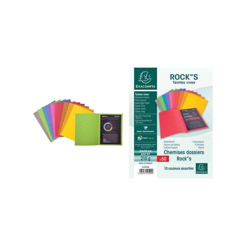 EXACOMPTA Aktendeckel ROCK'S, DIN A4, himbeere-0