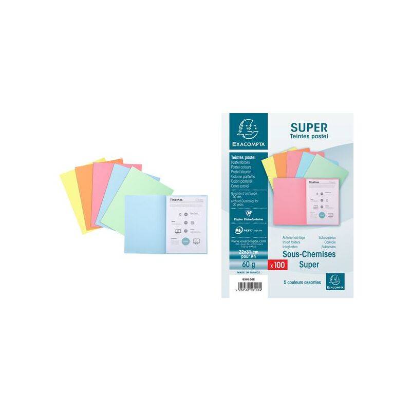 EXACOMPTA Aktendeckel SUPER 60, DIN A4, 60 g/qm, lila-0
