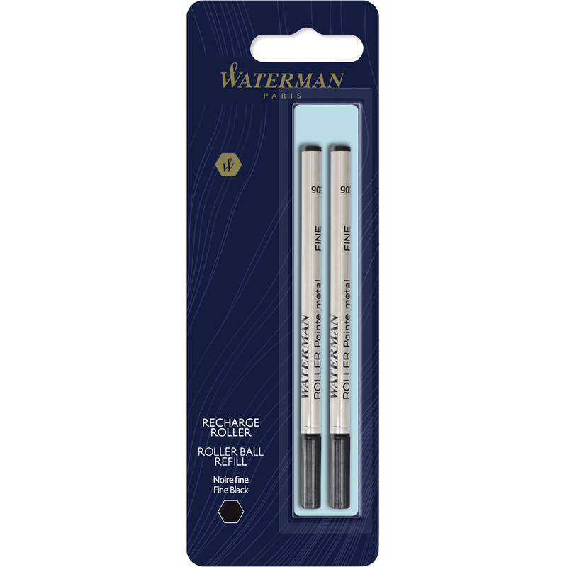 WATERMAN Tintenroller-Mine, 2er Blister, schwarz-0
