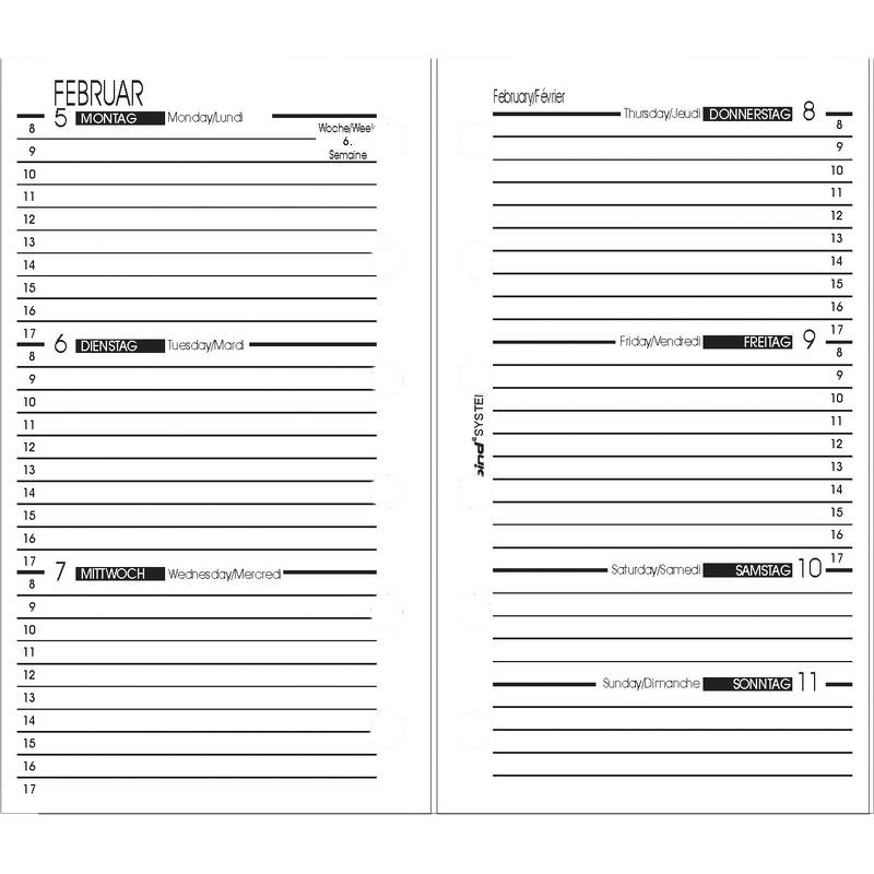 bind Ersatzkalender 2027 für Terminplaner A7 Modell 17501-0