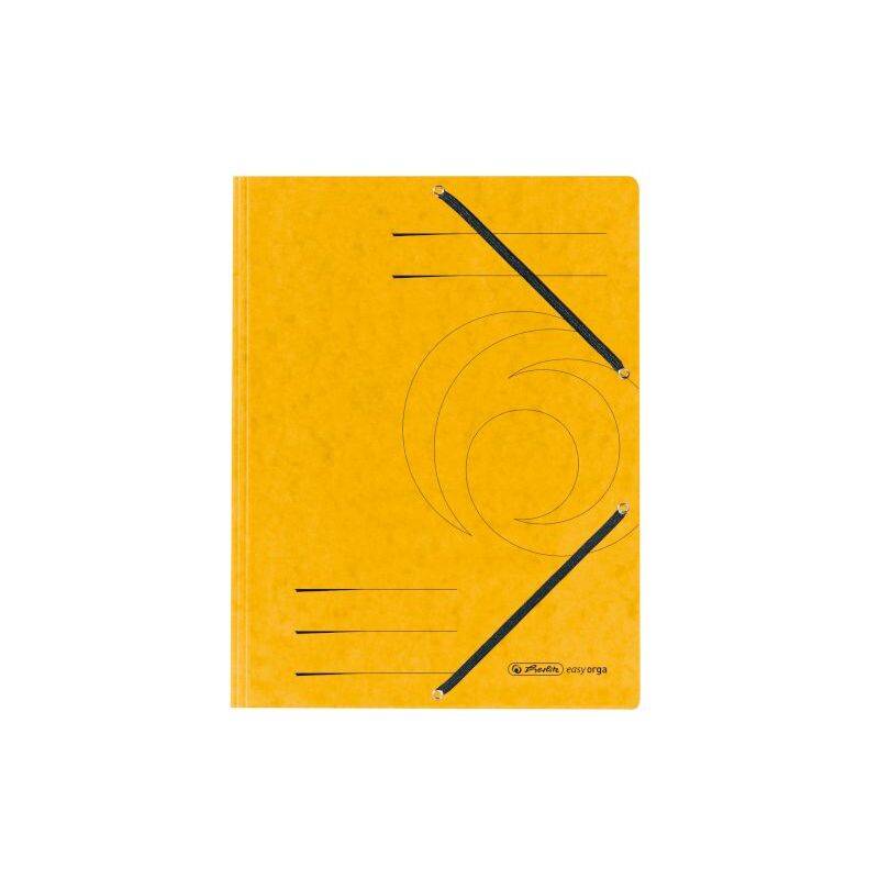 herlitz Eckspannermappe easyorga, DIN A4, gelb-0