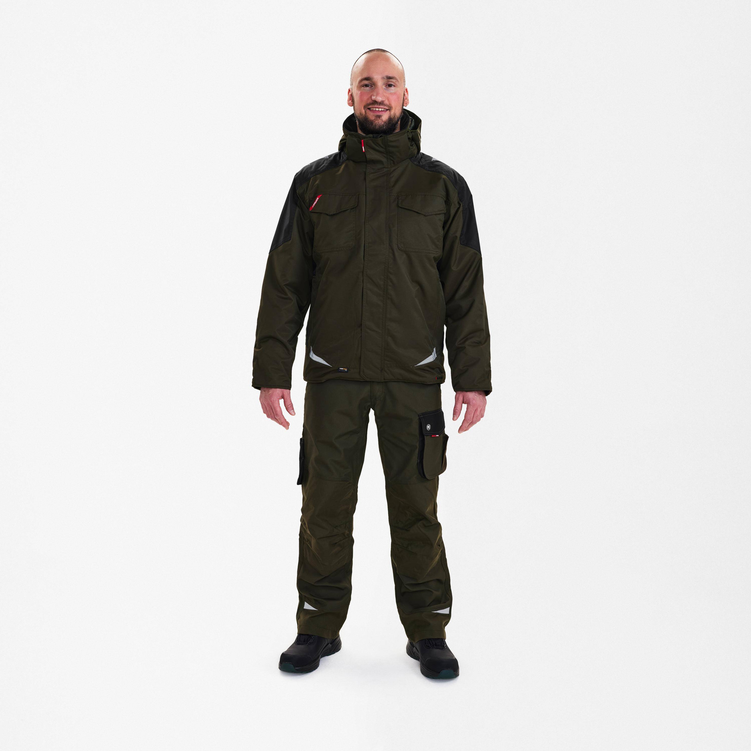 F. Engel Galaxy Winterjacke Forest Green/Schwarz, Gr. 5XL-2