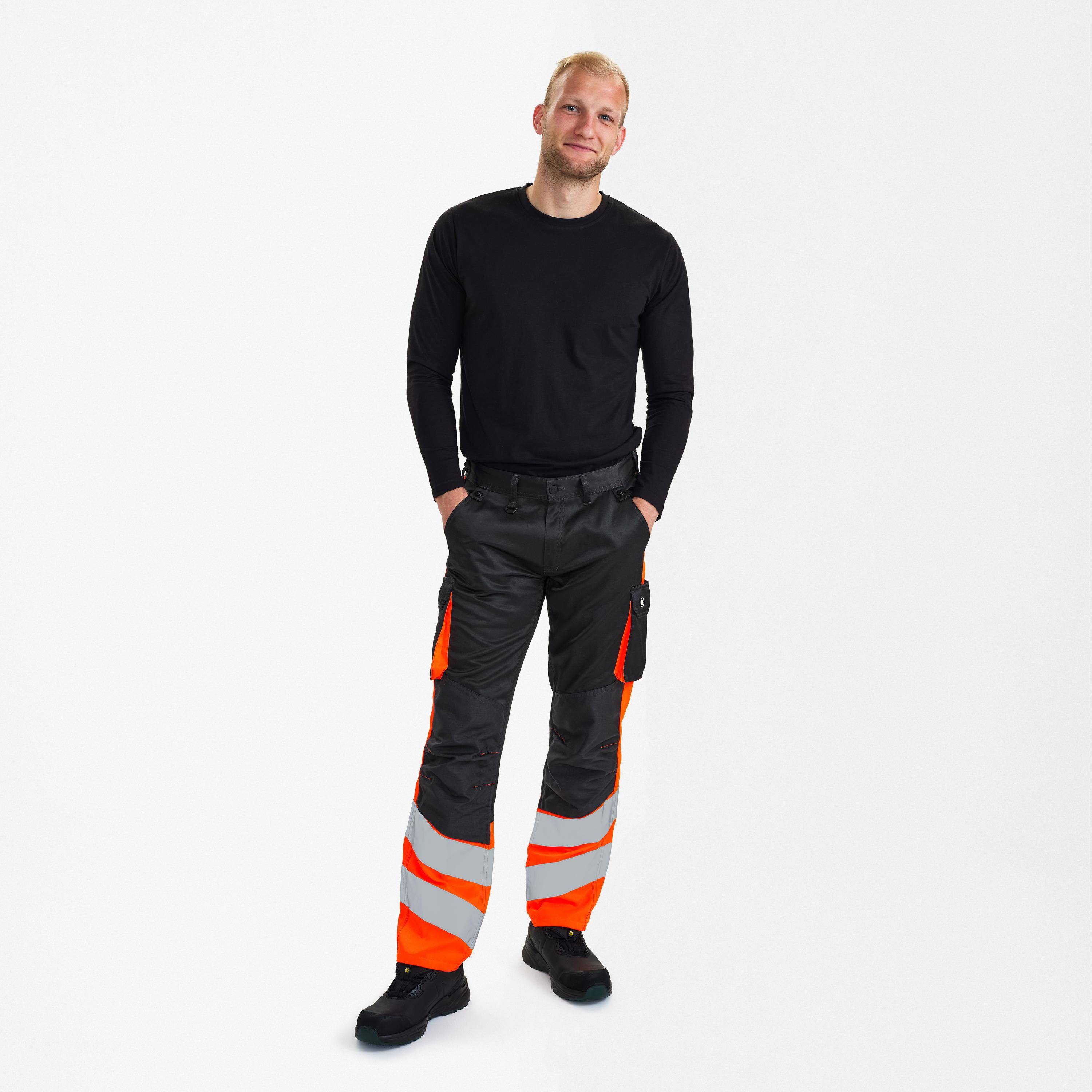 Safety Light Hose, Anthrazit Grau/Orange, Gr. 72