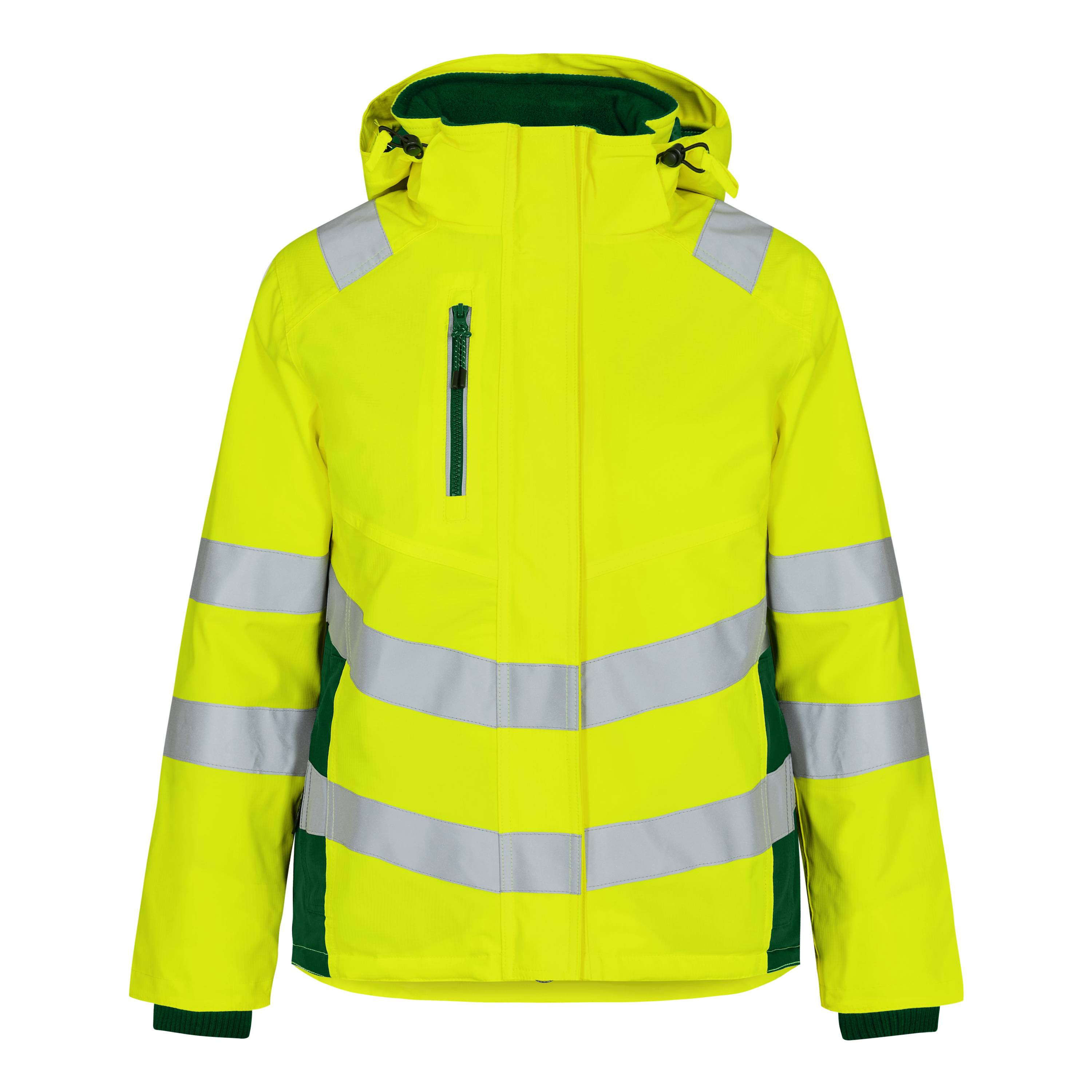 F. Engel Safety Damen Winterjacke Gelb/Grün, Gr. XS-1
