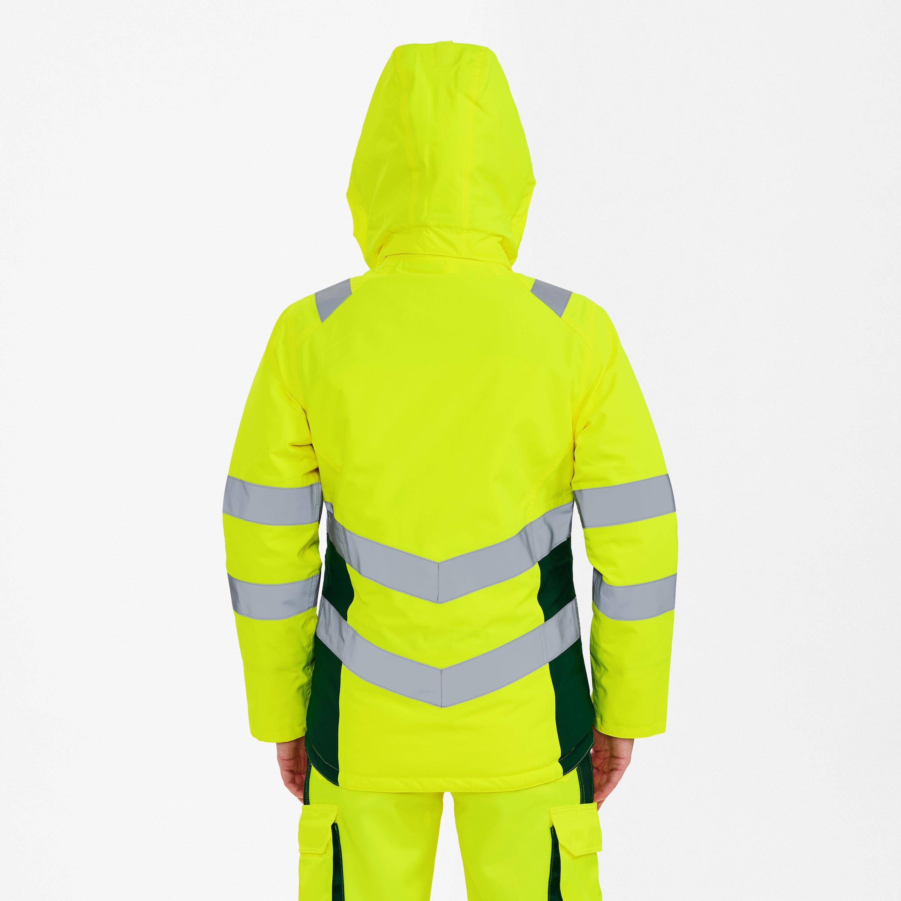 F. Engel Safety Damen Winterjacke Gelb/Grün, Gr. XS-2