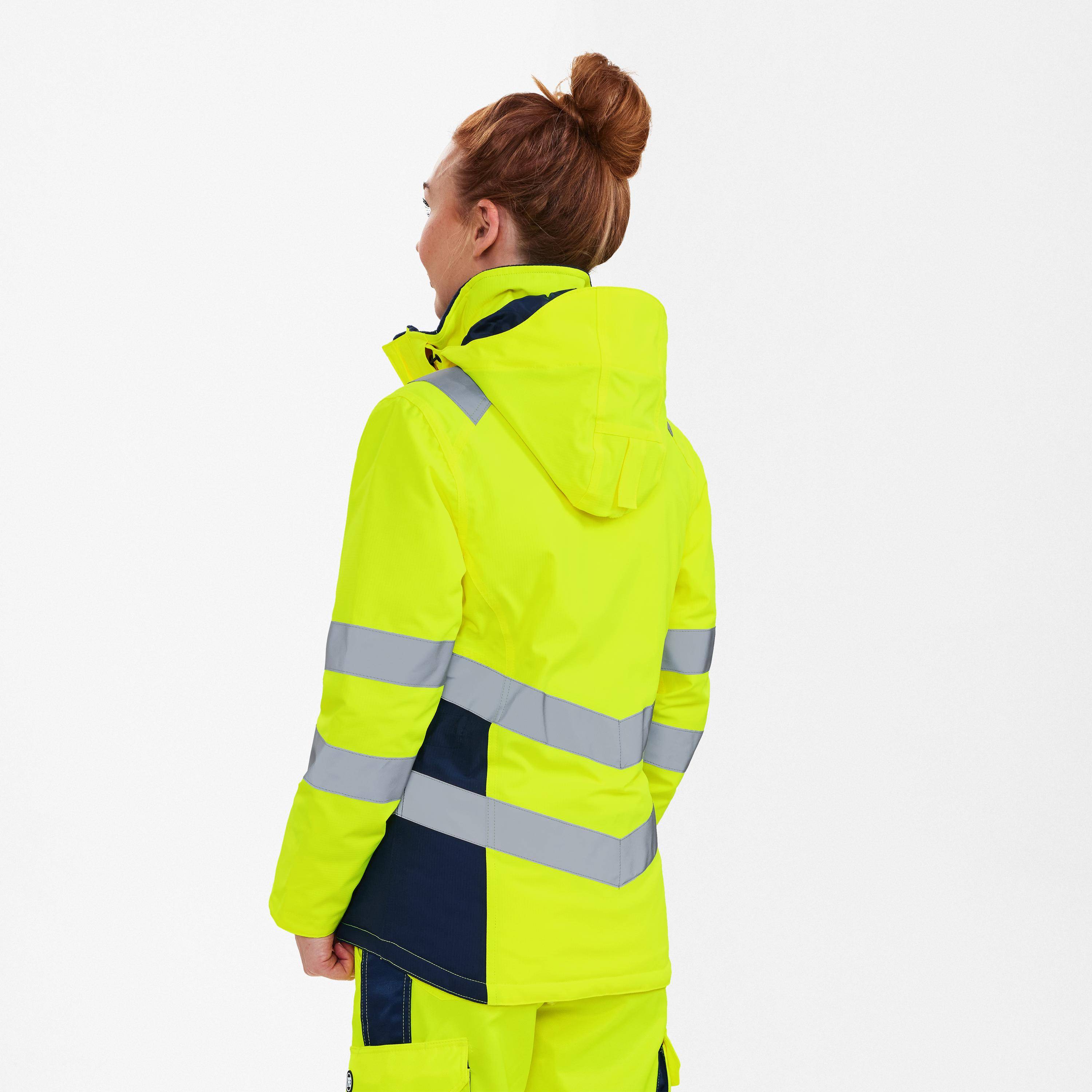 Safety Damen Winterjacke, Gelb/Blue Ink, Gr. XL-2
