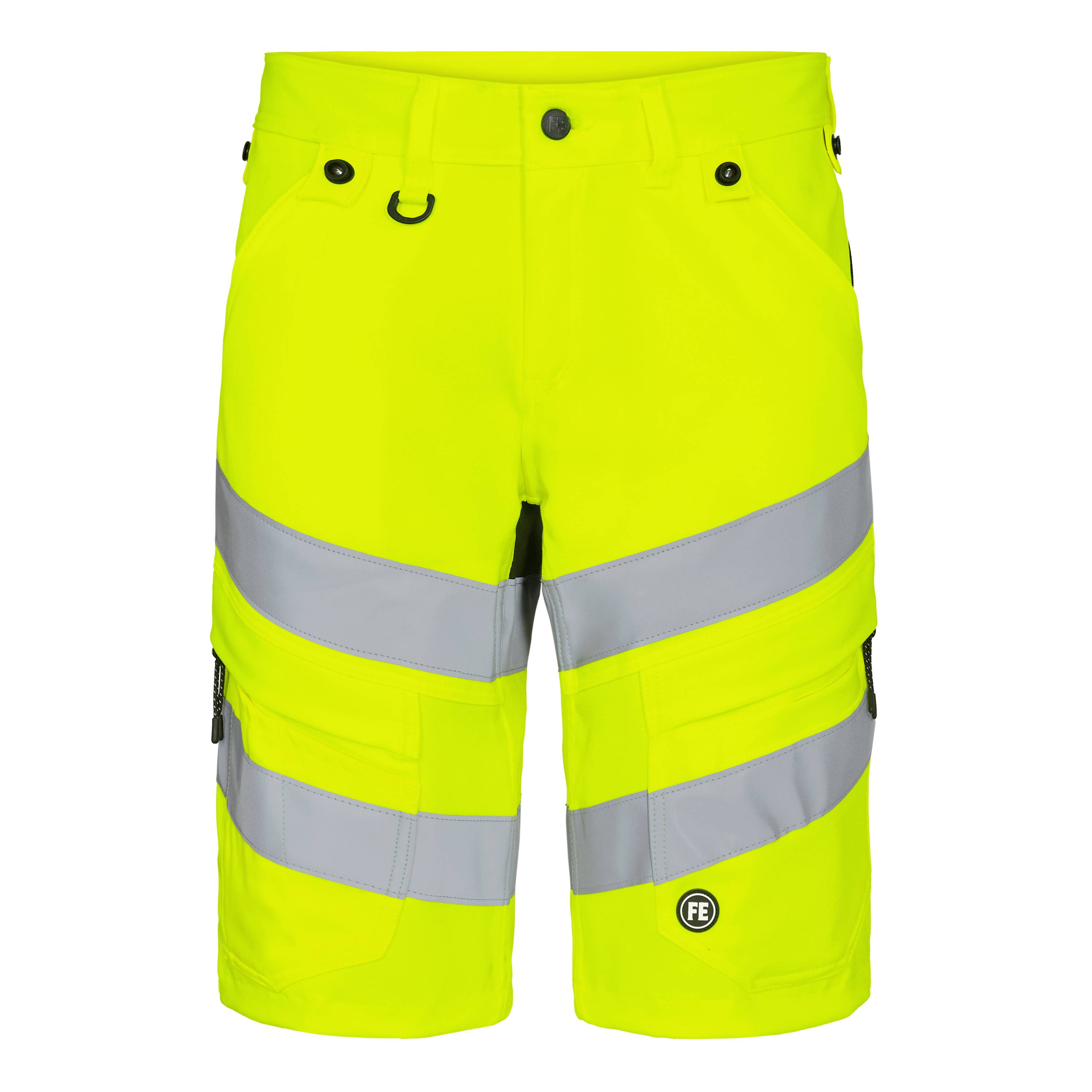 F. Engel Safety Arbeitsshorts mit 2-Wege-Stretch Gelb/Schwarz, Gr. 48-1
