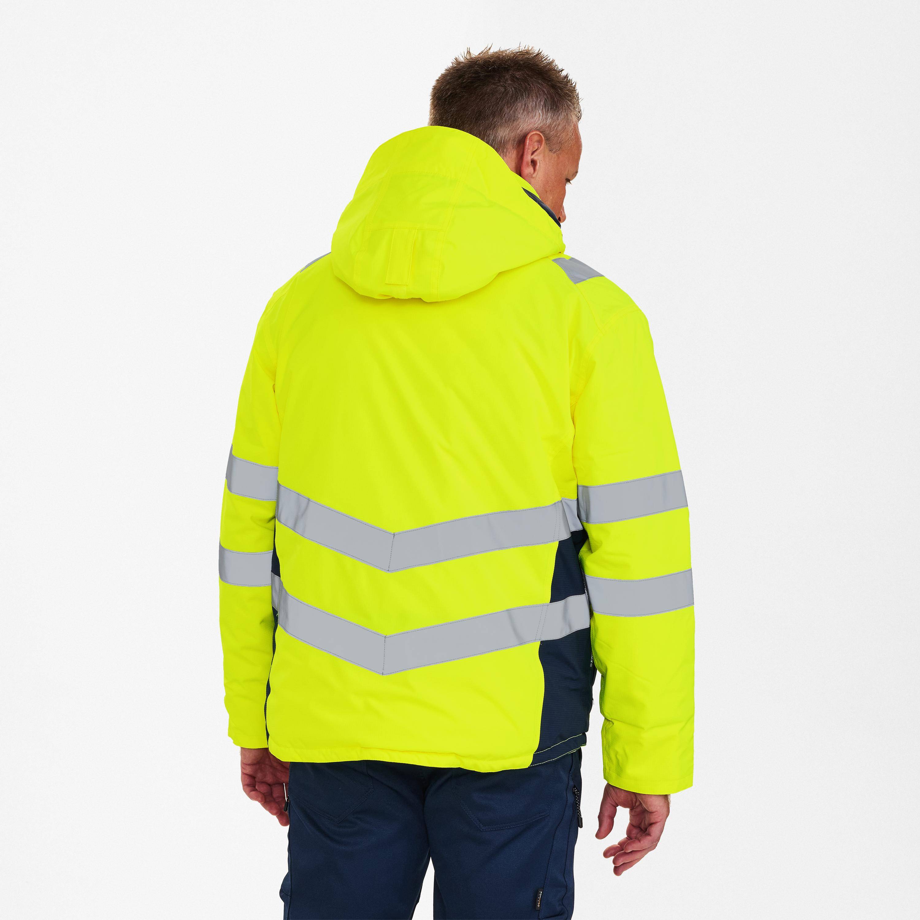 Safety Winterjacke, Gelb/Blue Ink, Gr. M-3