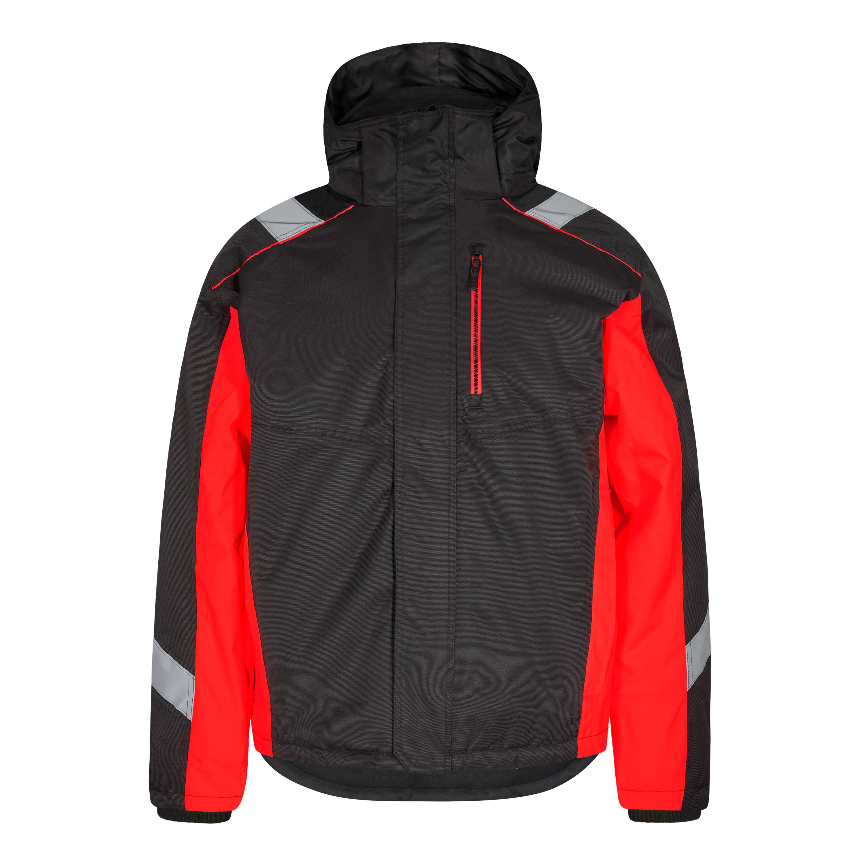Cargo Winterjacke, Schwarz/Rot, Gr. L-1