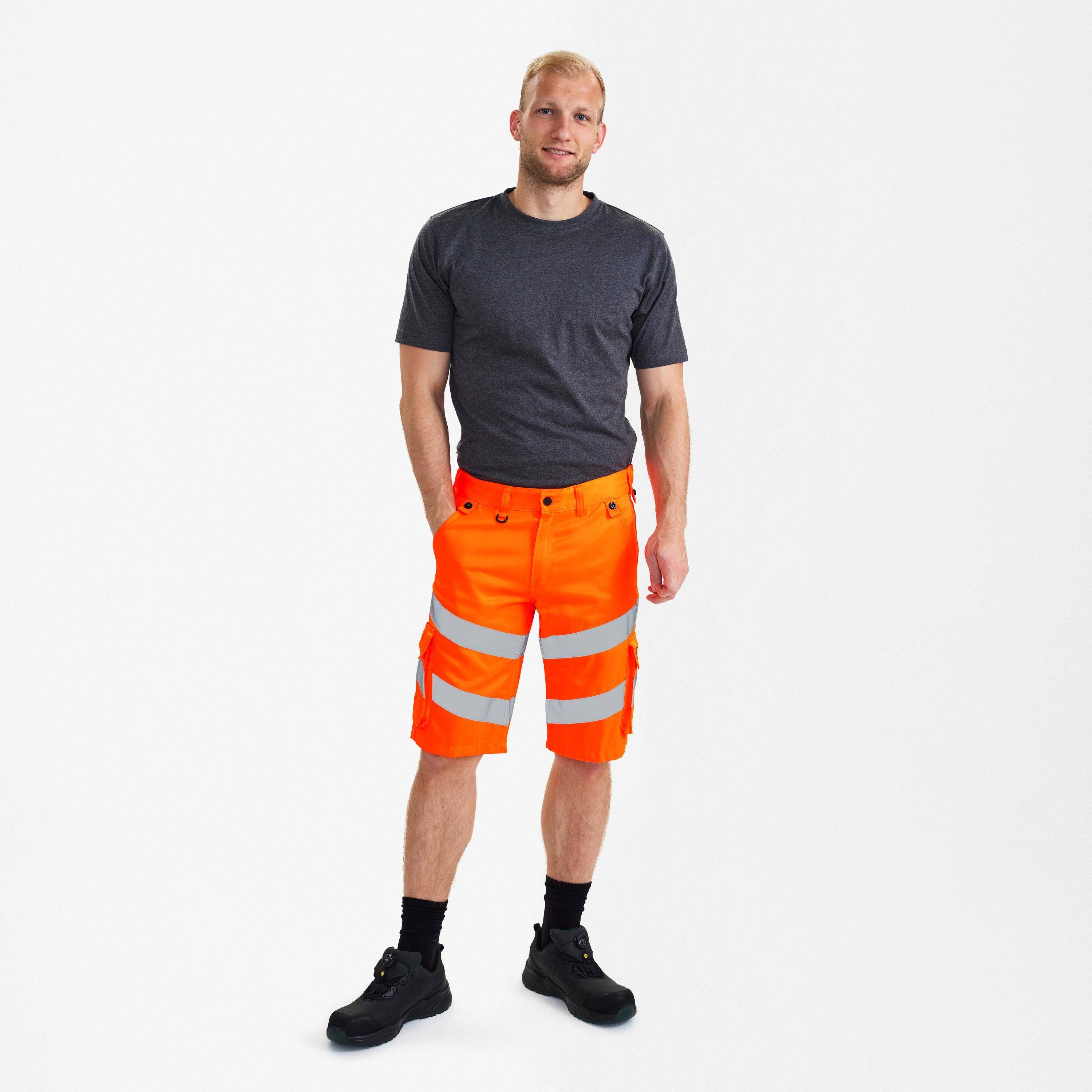 F. Engel Safety Light Arbeitsshorts Hi-vis Orange, Gr. 42-0