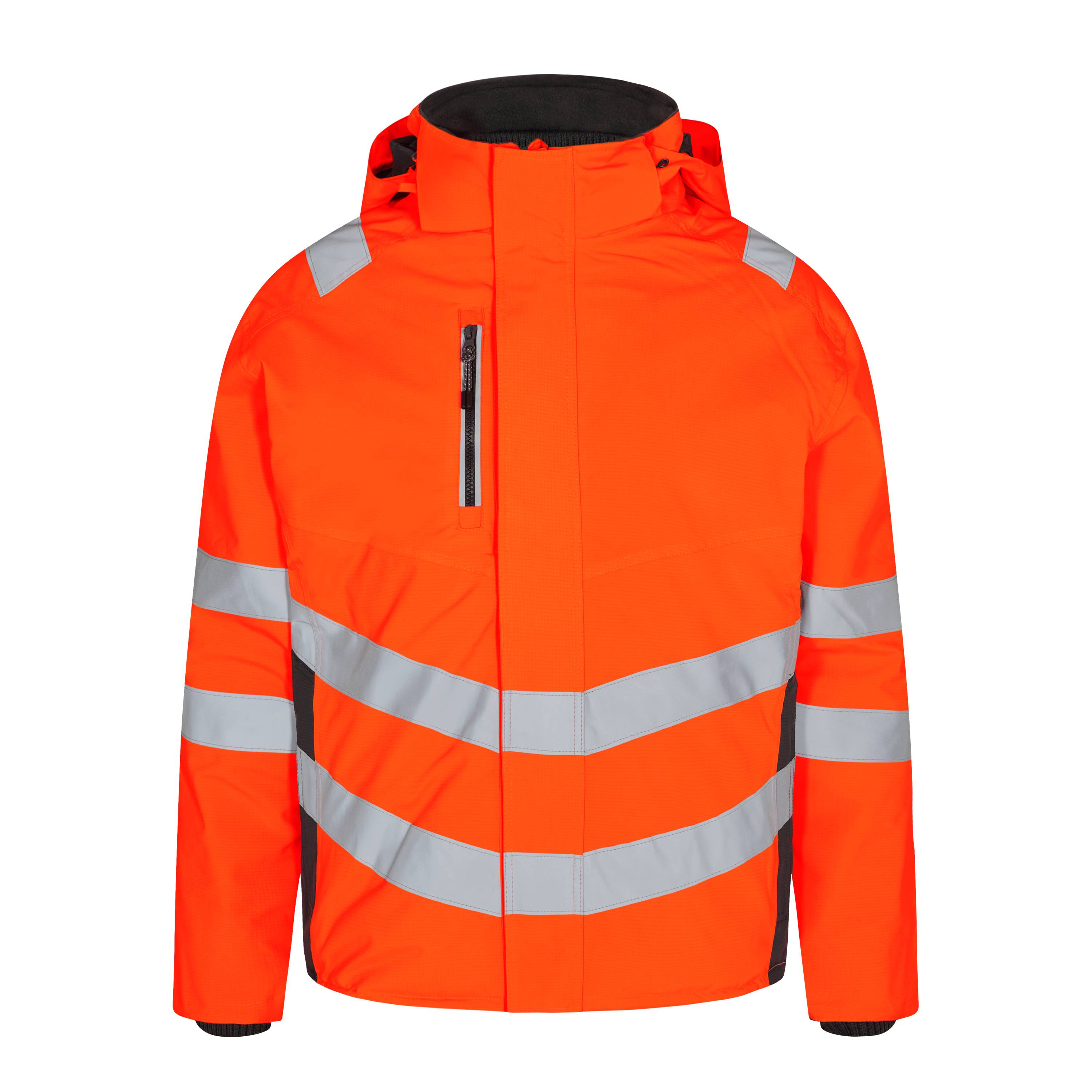Safety Winterjacke, Orange/Anthrazit Grau, Gr. 2XL-1