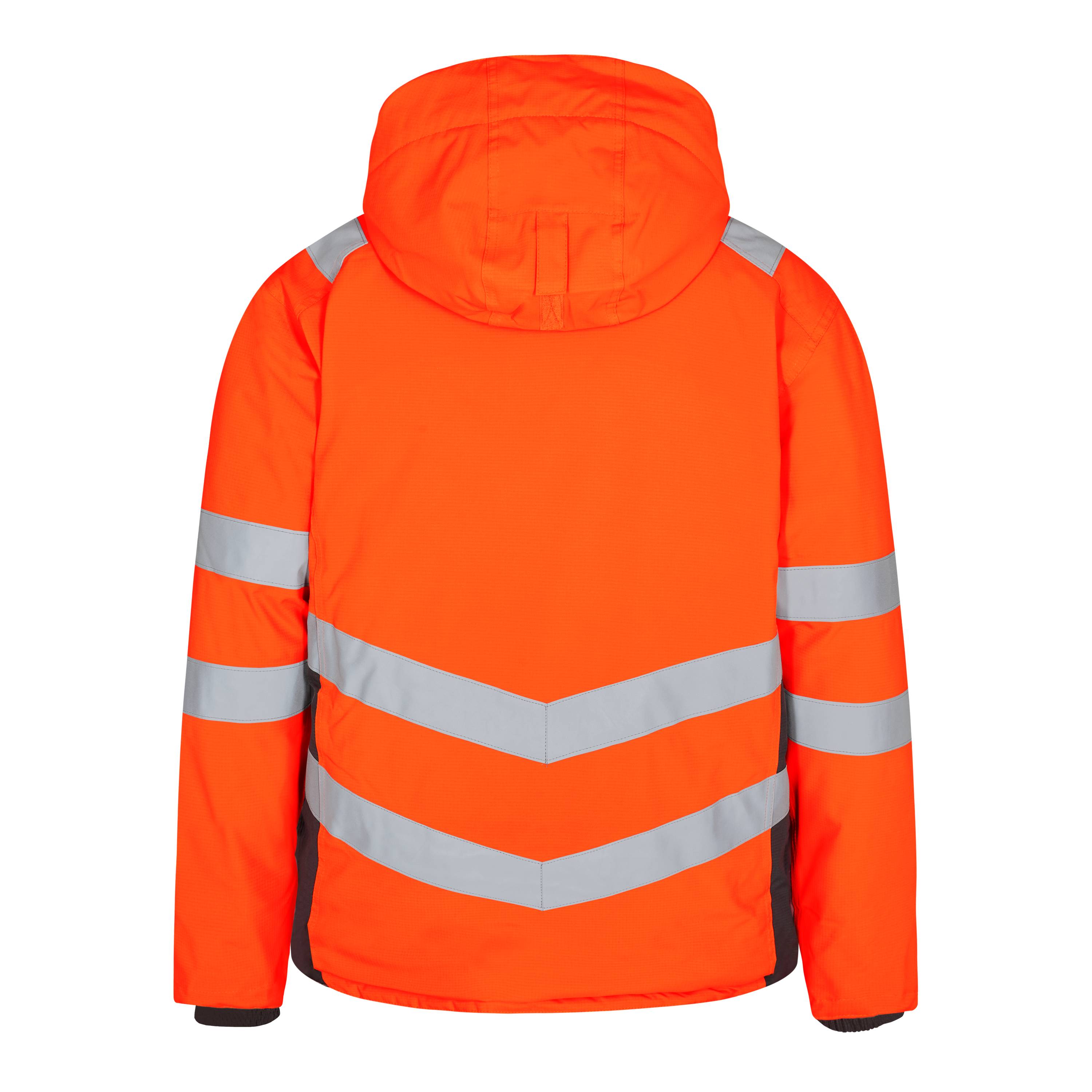 Safety Winterjacke, Orange/Anthrazit Grau, Gr. 2XL-3