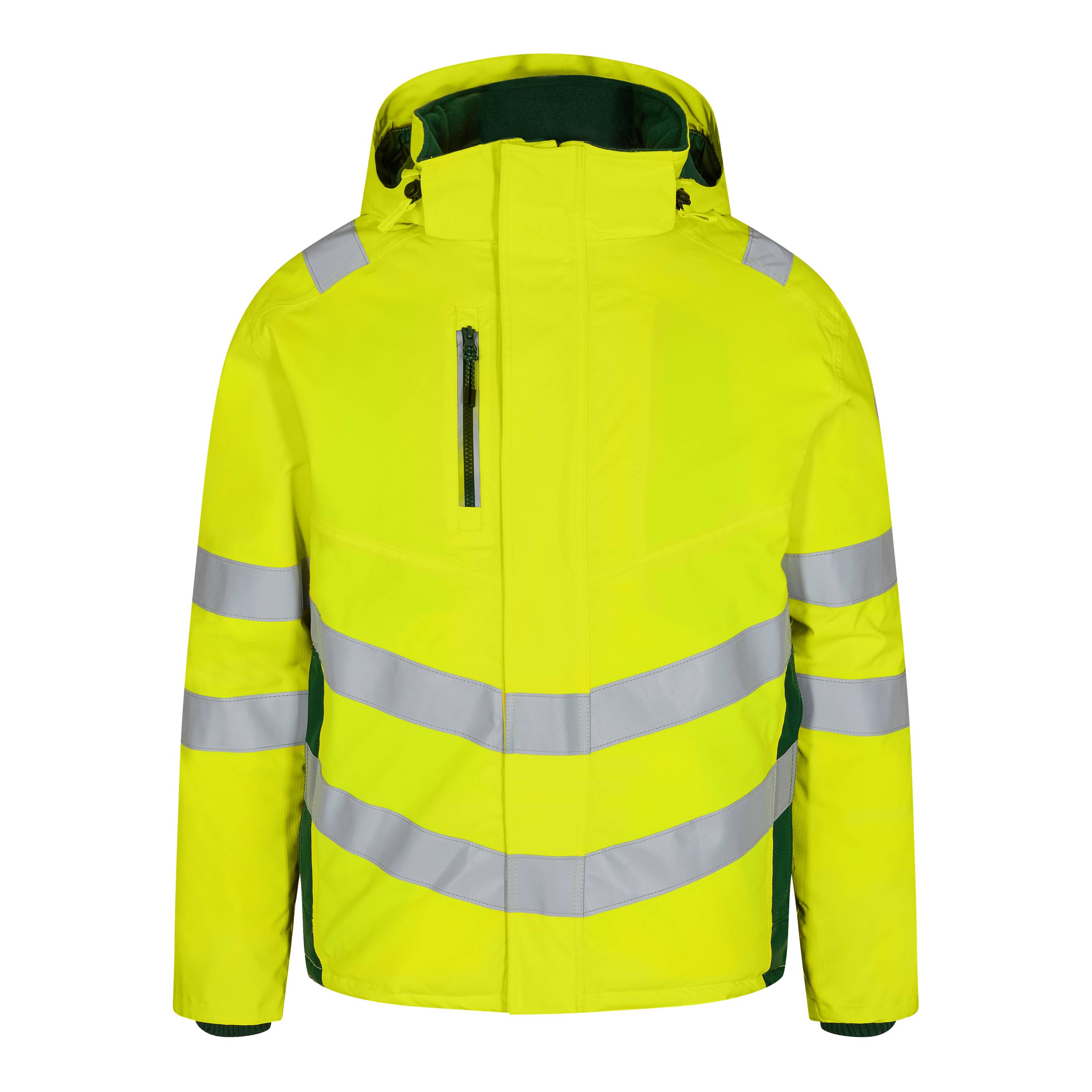 Safety Winterjacke, Gelb/Grün, Gr. 5XL-1